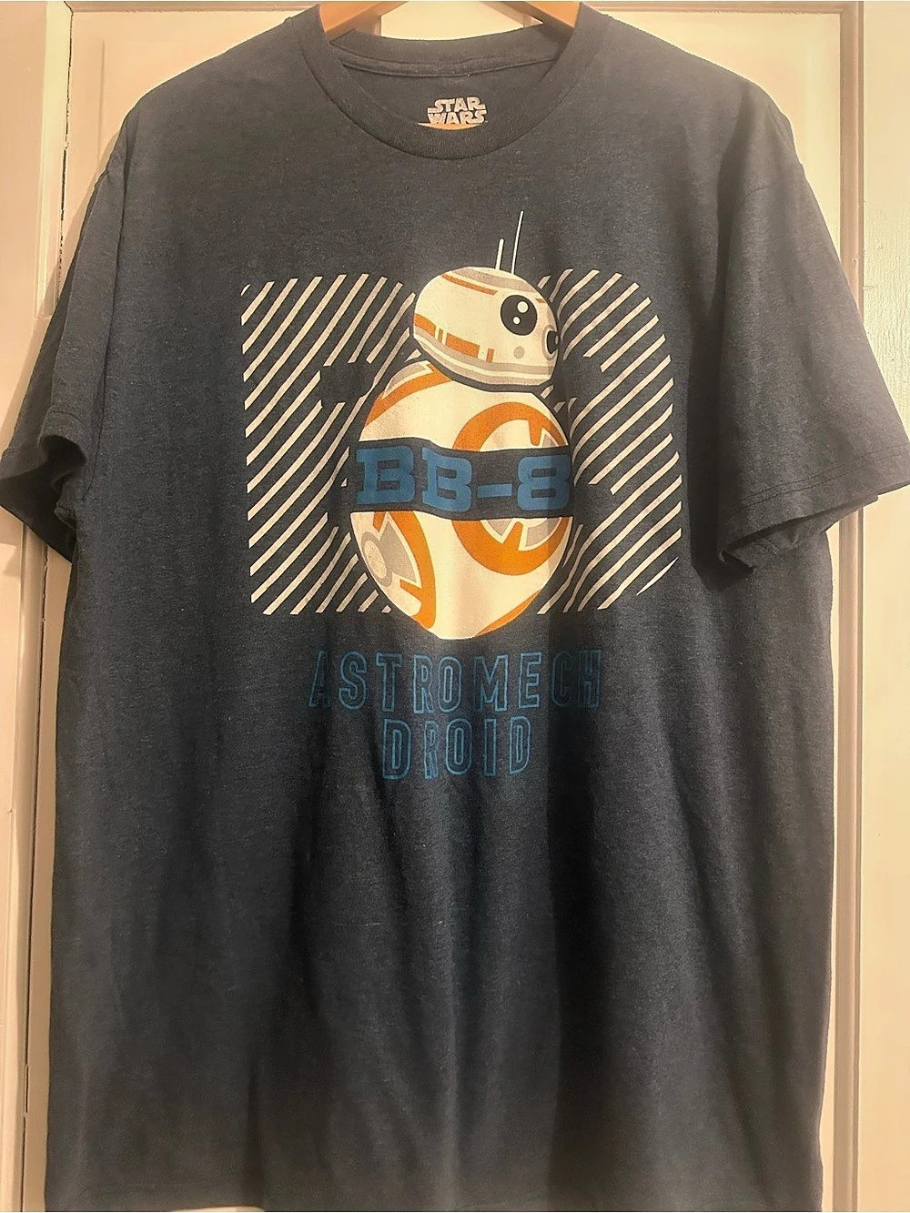 Star Wars BB-8 Astromech Droid Graphic Tee XL Gray & Orange